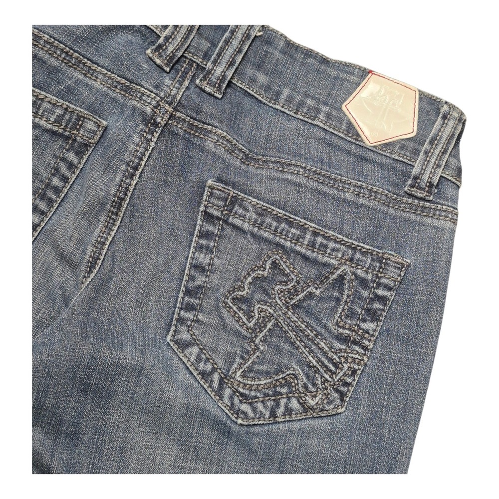 Tin Haul Womens 27 Bootcut Jeans Western Cowgirl Stretch Medium Wash